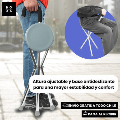 BastoRelax | Bastón con asiento plegable