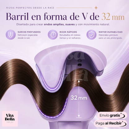 OndaPerfecta™ | Cepillo eléctrico de rizar de 32 mm