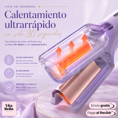 OndaPerfecta™ | Cepillo eléctrico de rizar de 32 mm