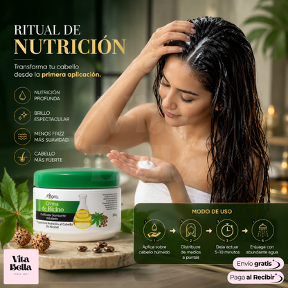 Ricinol Care™ | Crema tratamiento capilar con aceite de ricino 300gr