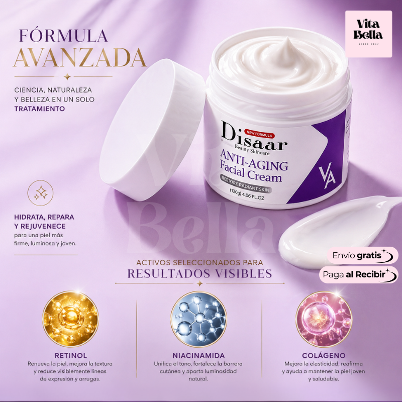 RejuveneceDisaar™ | Crema facial antiedad