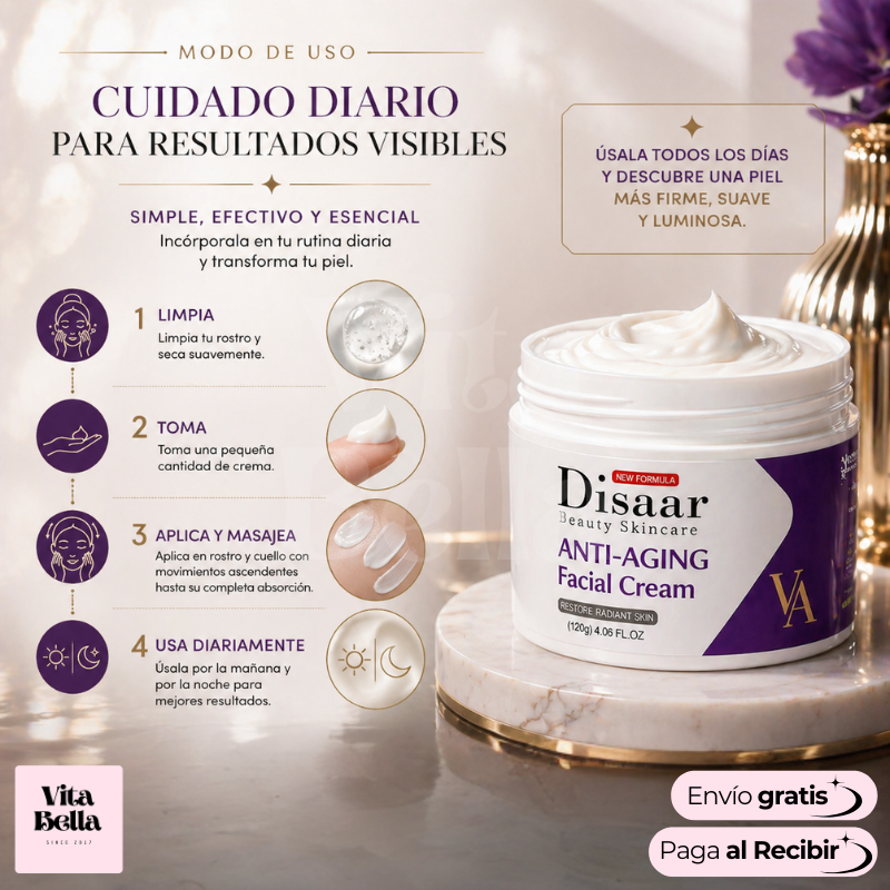 RejuveneceDisaar™ | Crema facial antiedad