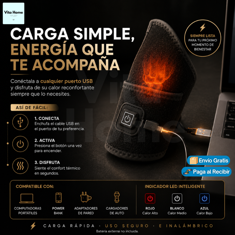 Muñequera Relax™ | Muñequera Guante Térmico para Síndrome del Túnel Carpiano