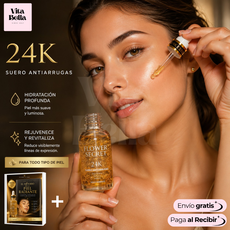 PielSerena™ | Serum revitalizante 24K + Limpiador masajeador (GRATIS)