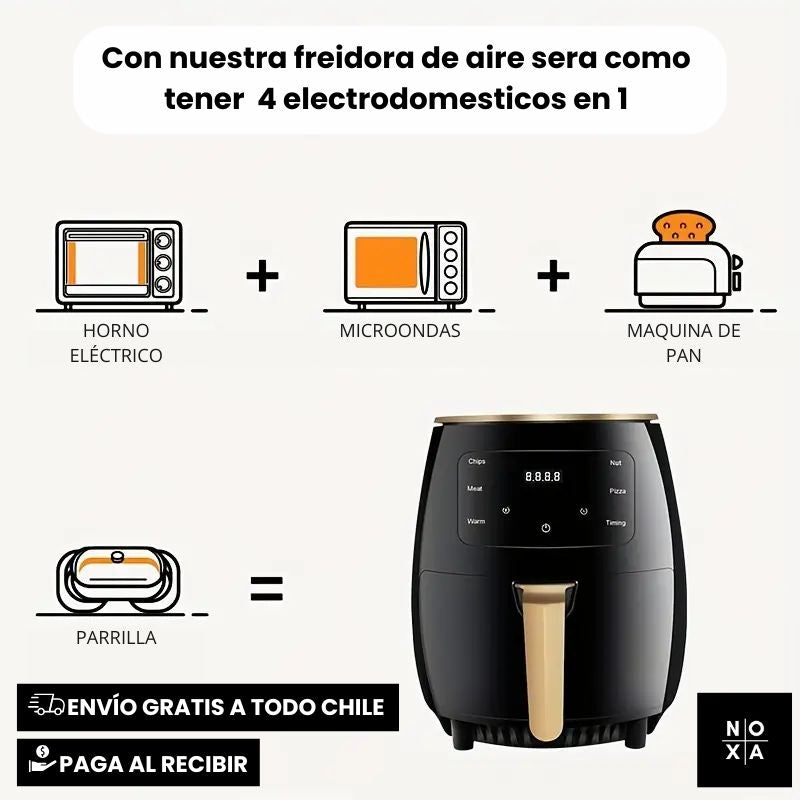 Fry-Tastic 101| FREIDORA DE AIRE HORNO INTELIGENTE 4.5LT