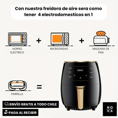 Fry-Tastic 101| FREIDORA DE AIRE HORNO INTELIGENTE 4.5LT