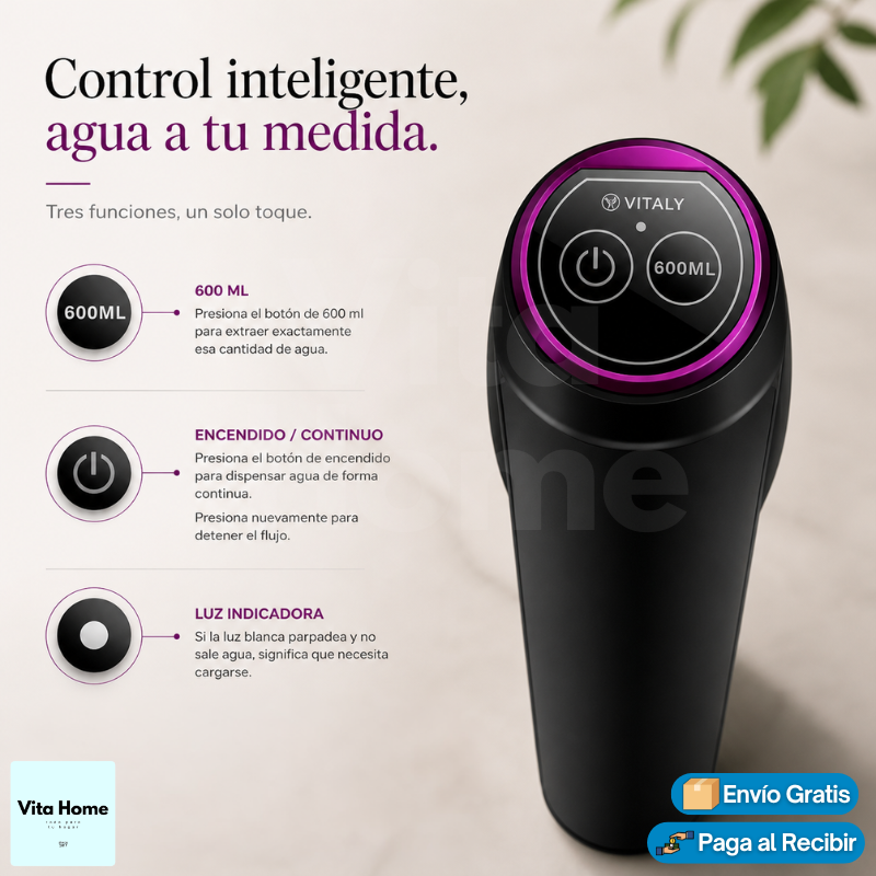 AquaLibre™ | Bomba dispensadora de agua inalámbrica