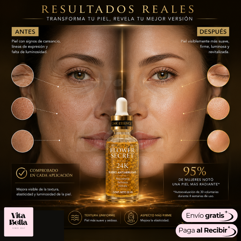 PielSerena™ | Serum revitalizante 24K + Limpiador masajeador (GRATIS)