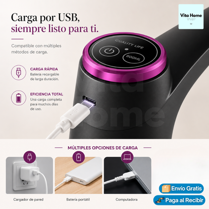 AquaLibre™ | Bomba dispensadora de agua inalámbrica