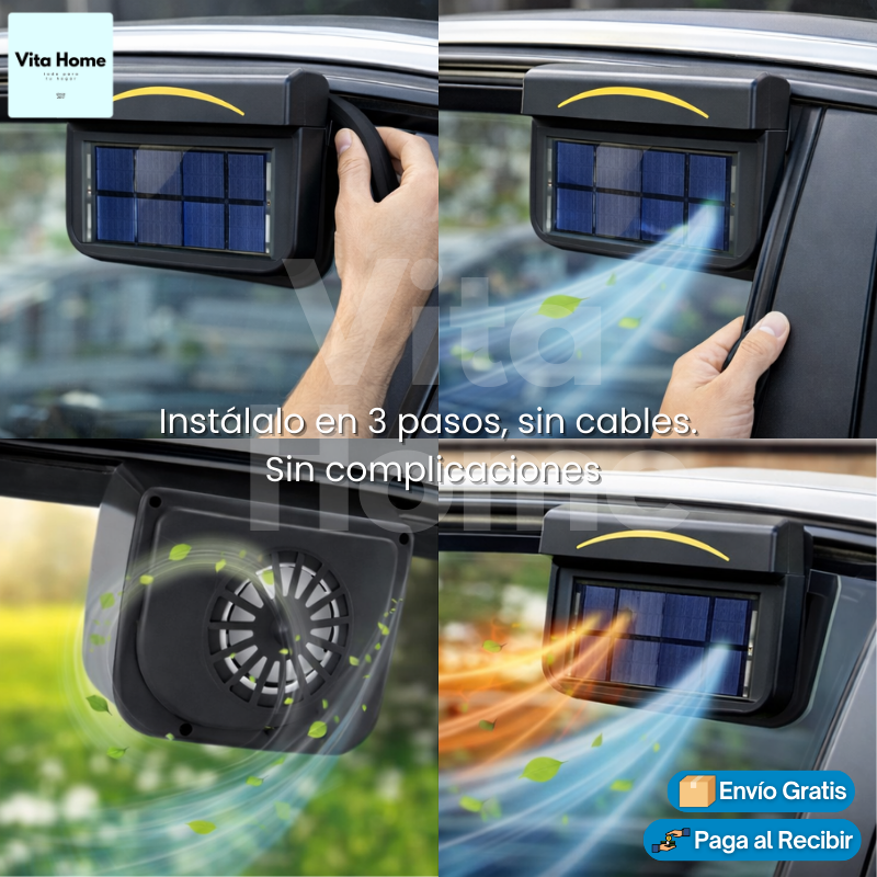 SolAire™ | Extractor de aire solar para autos