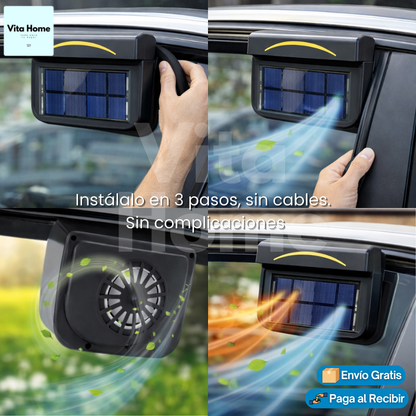 SolAire™ | Extractor de aire solar para autos