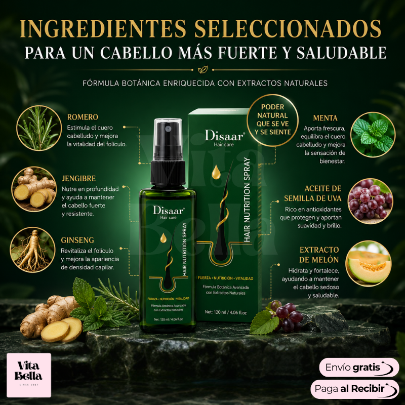 FortiCabello™ | Aceite capilar fortalecimiento-anticaída