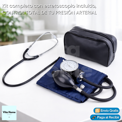 MediSalud™ | Toma de Presión Aneroide con Fonendoscopio incluido