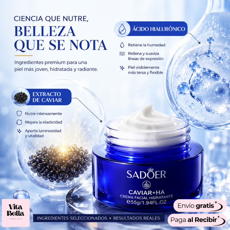 Caviar Facial AntiAge™ | Crema facial antiarrugas con extracto de caviar