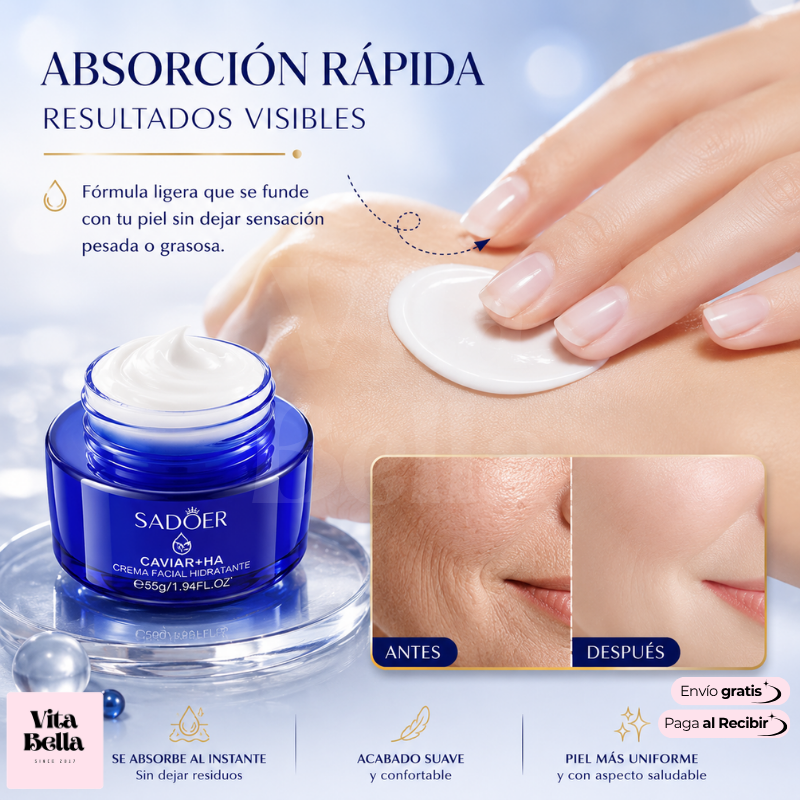 Caviar Facial AntiAge™ | Crema facial antiarrugas con extracto de caviar