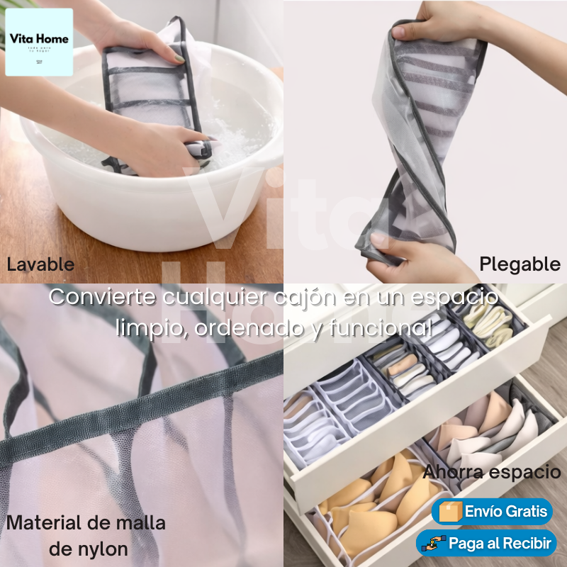 Clóset Ordenado ™ | Set de 3 organizadores para ropa interior