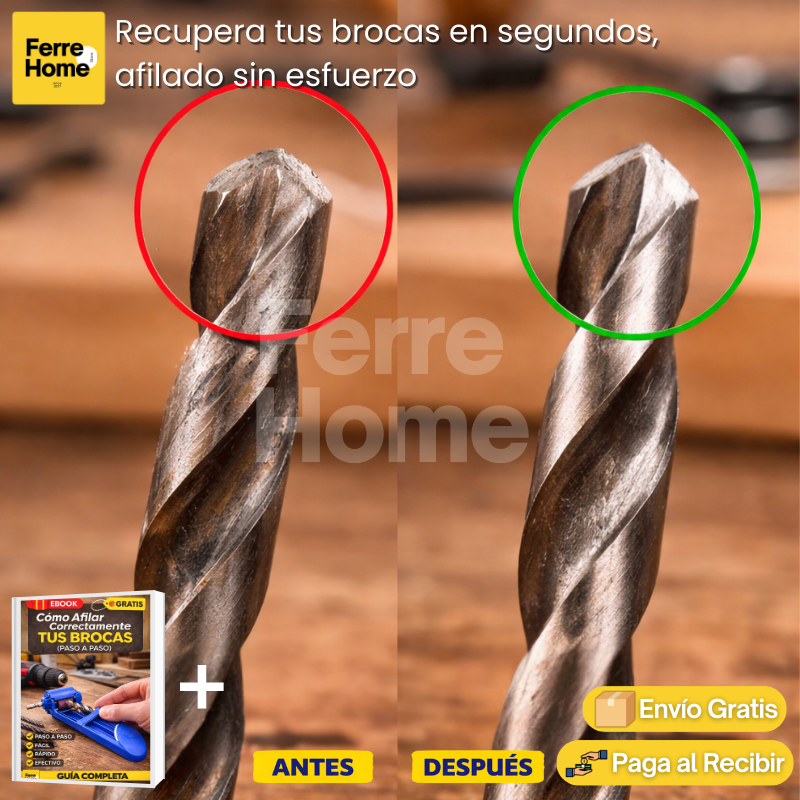 PuntaFina™ | Afilador de brocas portátil