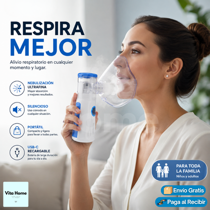 NebuFácil™ | Nebulizador portátil para niños y adultos