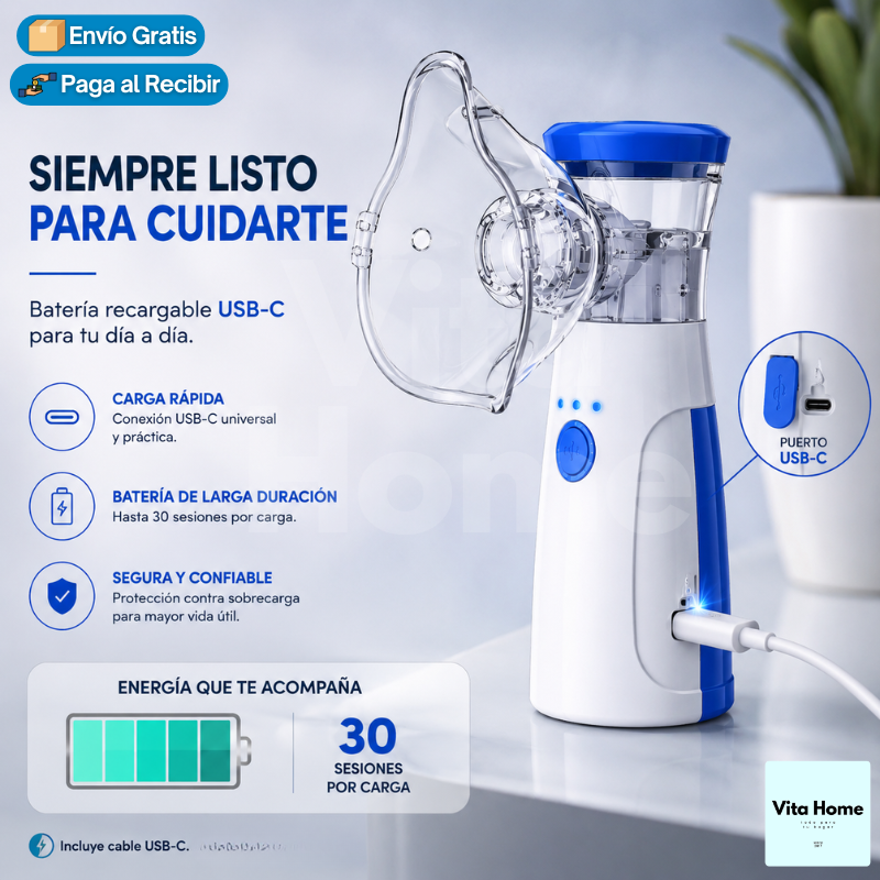 NebuFácil™ | Nebulizador portátil para niños y adultos
