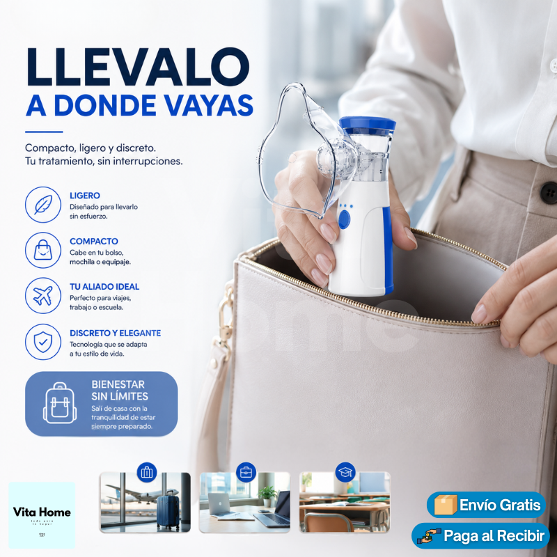 NebuFácil™ | Nebulizador portátil para niños y adultos