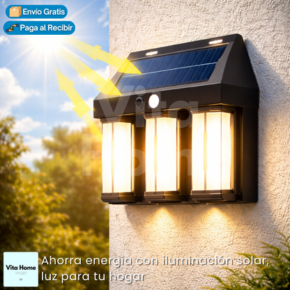 LuzSolar™ | Lámpara solar con sensor de movimiento