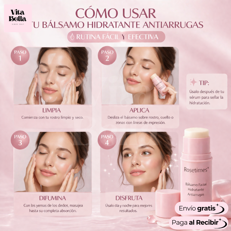 Rejuvenenbarra™ | Bálsamo facial hidratante antiarrugas