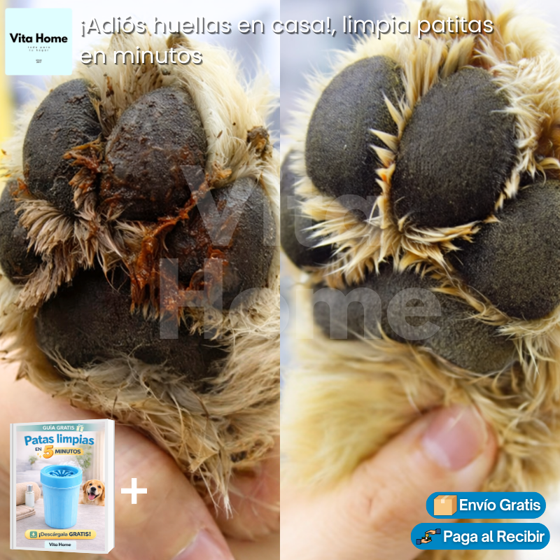 LimpiePatas™ | Limpiador de patas para perros portátil y eficaz
