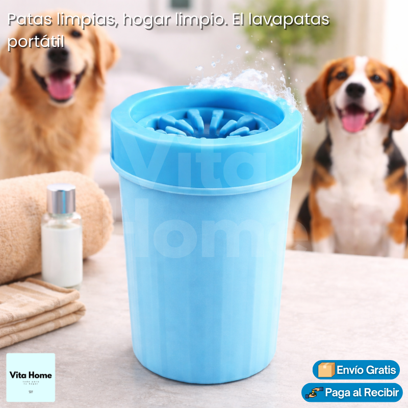 LimpiePatas™ | Limpiador de patas para perros portátil y eficaz