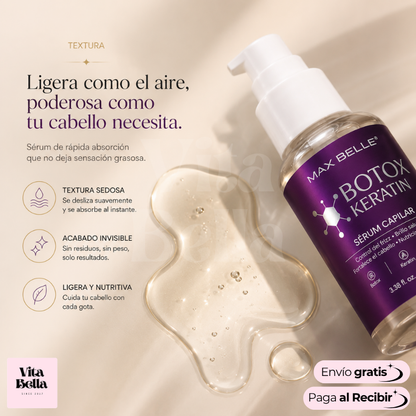 KeraCol™ | Sérum Capilar intensivo con keratina y colágeno