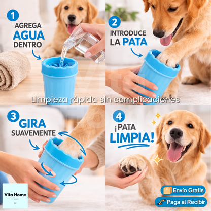 LimpiePatas™ | Limpiador de patas para perros portátil y eficaz