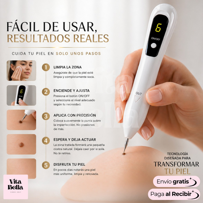 LápizSkinClear™ | Dispositivo para eliminar verrugas y lunares