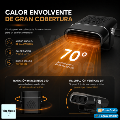 CalorCar™ | Calefactor de auto portátil eléctrico