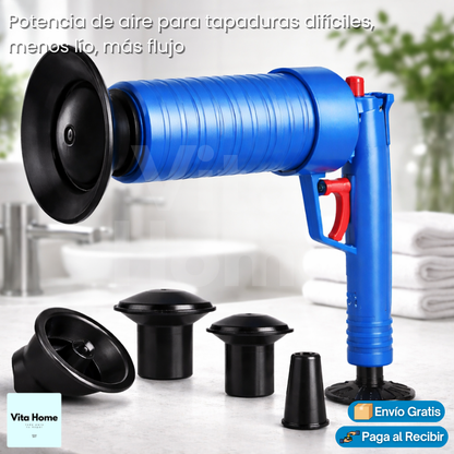 Sopapo Drenaplus™ | Dispositivo drenador de presión a aire