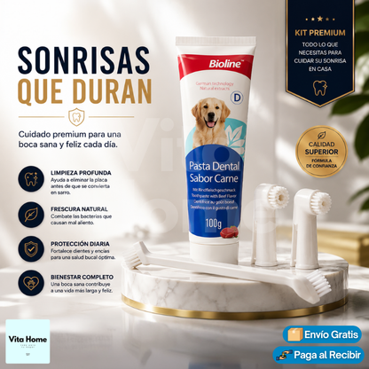 BiolineCare™ | Set de Cuidado Dental para Perros