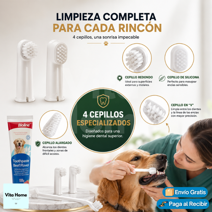 BiolineCare™ | Set de Cuidado Dental para Perros