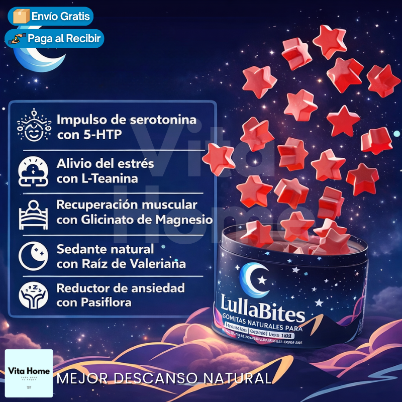 LullaBite™ | Gomitas naturales para un sueño reparador