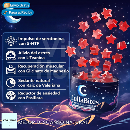 LullaBite™ | Gomitas naturales para un sueño reparador