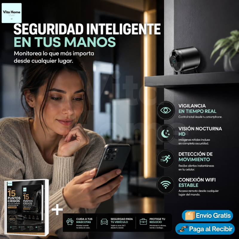 Vigilancia Audio Inteligente™ | Mini Cámara Wifi con Audio