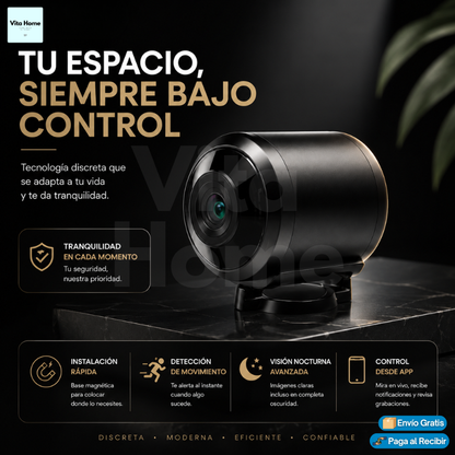 Vigilancia Audio Inteligente™ | Mini Cámara Wifi con Audio