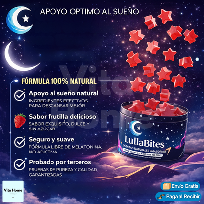 LullaBite™ | Gomitas naturales para un sueño reparador
