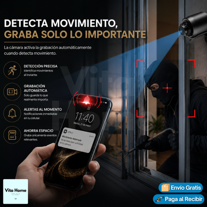 Vigilancia Audio Inteligente™ | Mini Cámara Wifi con Audio