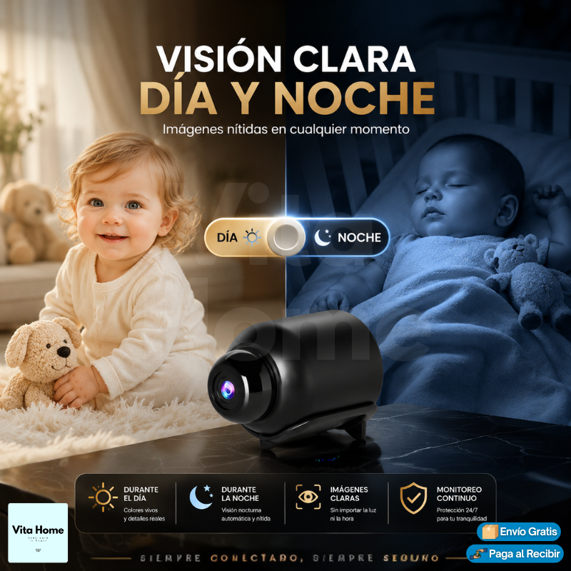 Vigilancia Audio Inteligente™ | Mini Cámara Wifi con Audio