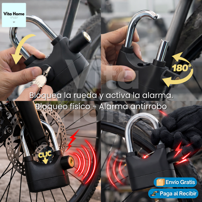 CandadoAlert™ | Candado de seguridad con alarma integrada