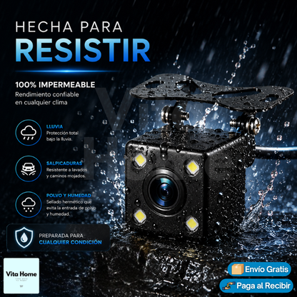 VisioNight™ | Cámara de retroceso con visión nocturna LED