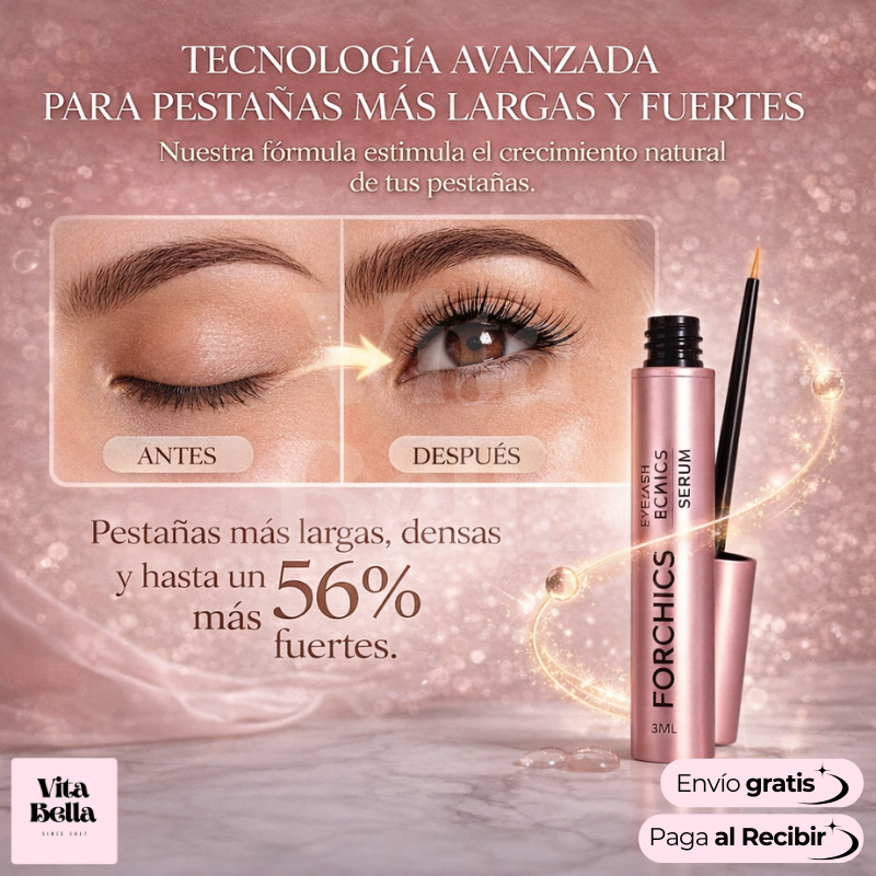 Forchic™ | Suero potenciador de pestañas con péptidos poderosos