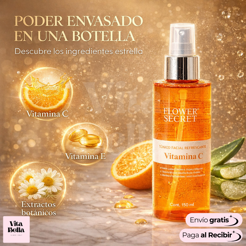 VitaLuz™ | Tónico facial refrescante con Vitamina C