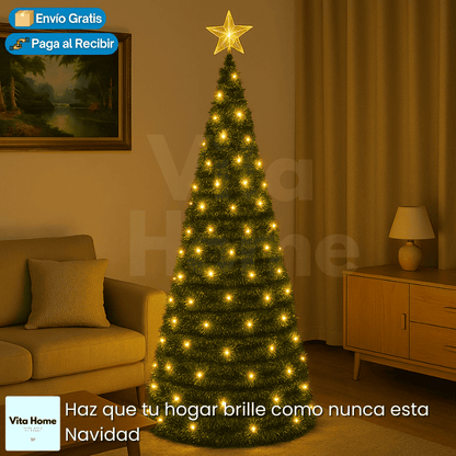 NavidadEspléndida™ | Árbol de Navidad plegable en forma espiral