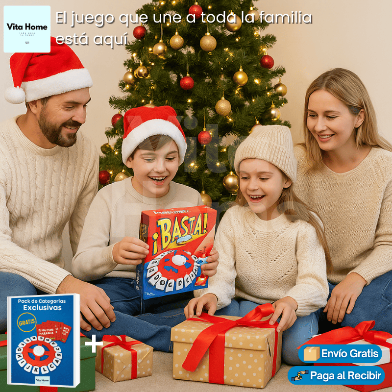BastaJuego!™ | Juego de mesa familiar para incentivar la creatividad y la unión familiar