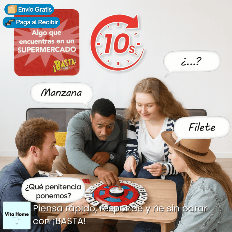 BastaJuego!™ | Juego de mesa familiar para incentivar la creatividad y la unión familiar