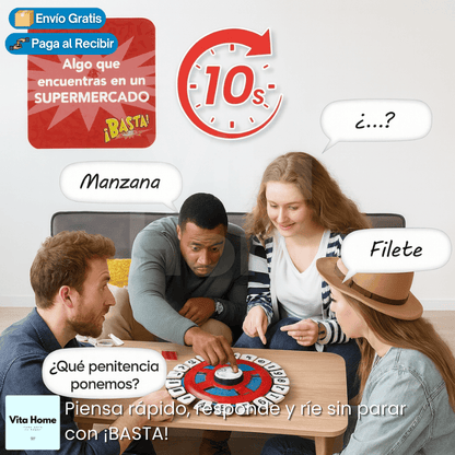 BastaJuego!™ | Juego de mesa familiar para incentivar la creatividad y la unión familiar